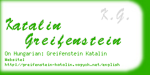 katalin greifenstein business card